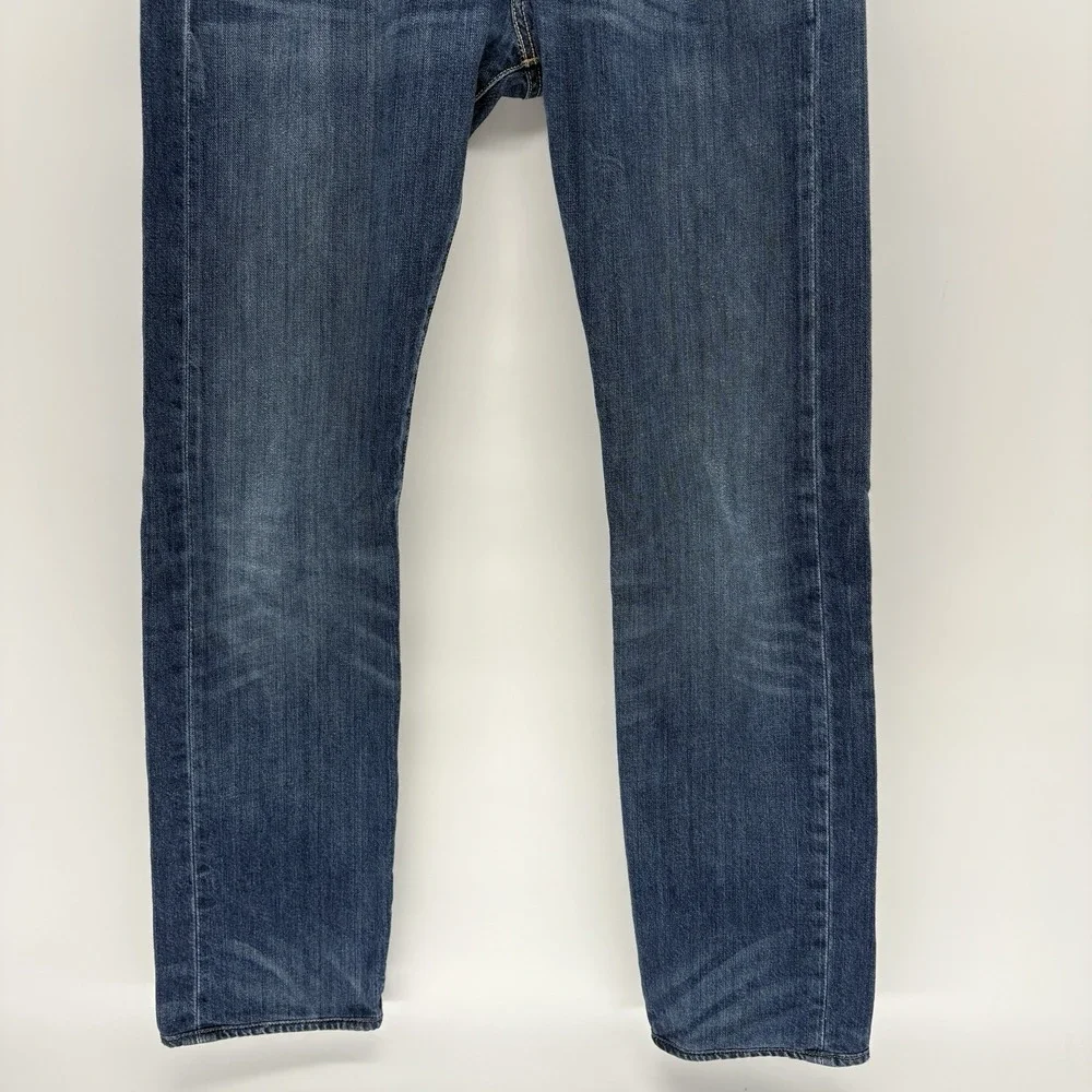 Levi's 501‎ Jeans Blue Medium Wash Straight Leg Button Fly Pants Men 32X33